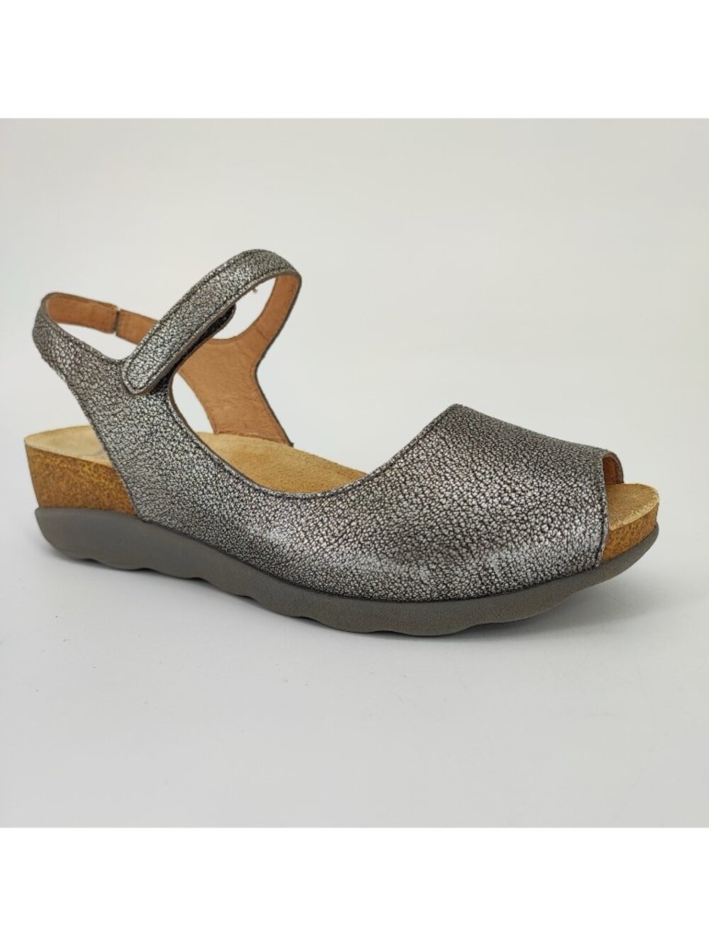 Dansko Marcy Women's Size 10 Sandals Leather Gray Comfort Quarter Strap 15119794